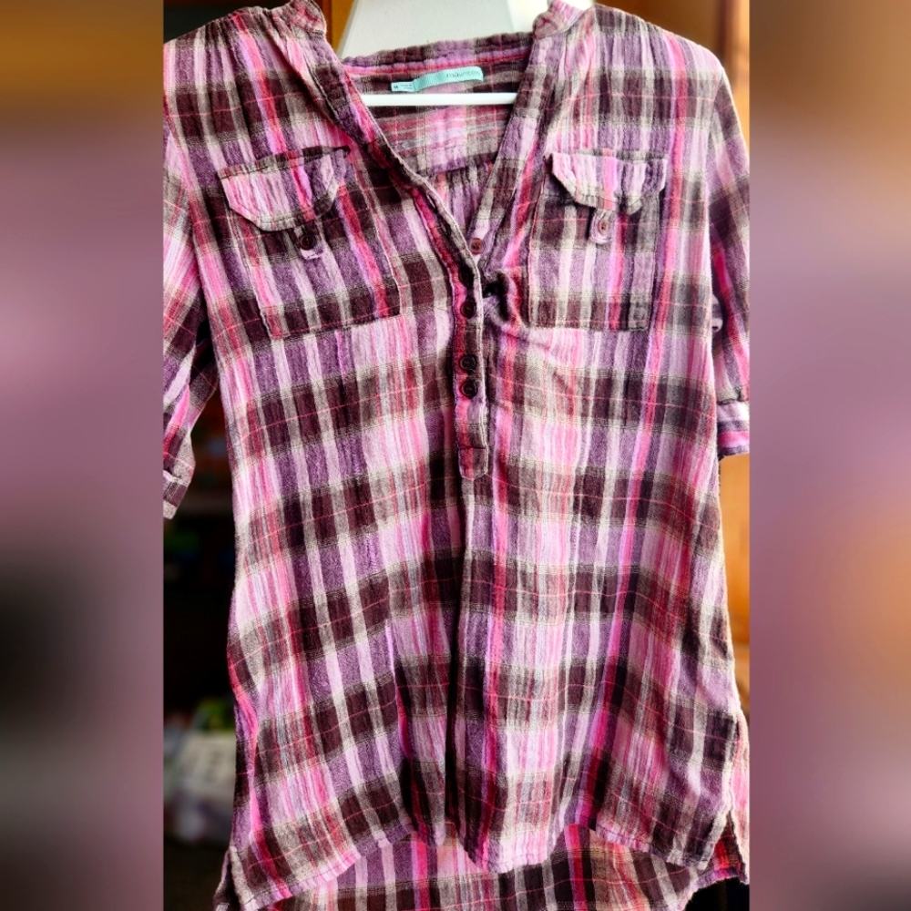 MAURICES》Plaid Button-Up shirt